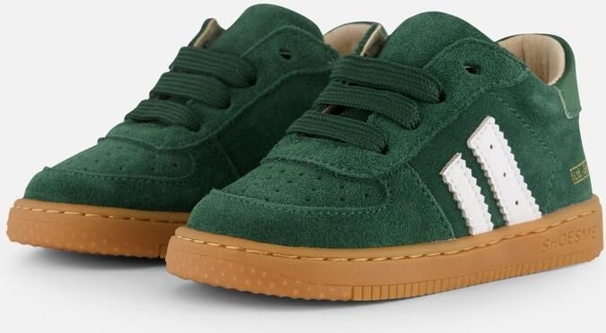 Shoesme Donkergroen Suède Sneakertje Sneakers Kinderen Unisex Dark Green Suède