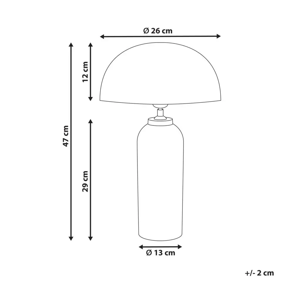 JALANGI - Tafellamp - Zilver - 47 cm - IJzer