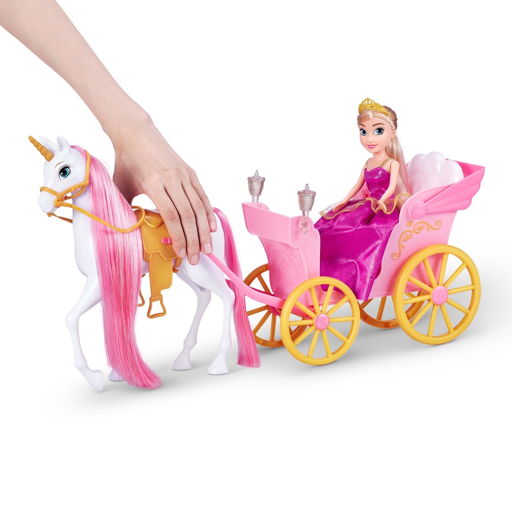 Sparkle Girlz Prinzessinnenpuppe mit Pferd und Kutsche von ZURU