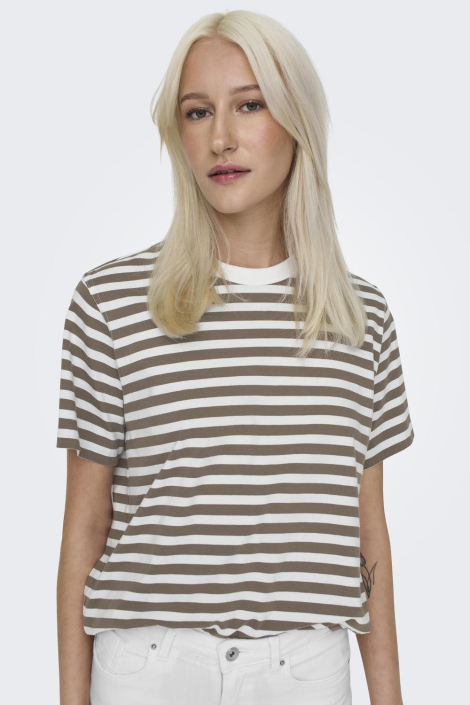 Only bruine dames t-shirt