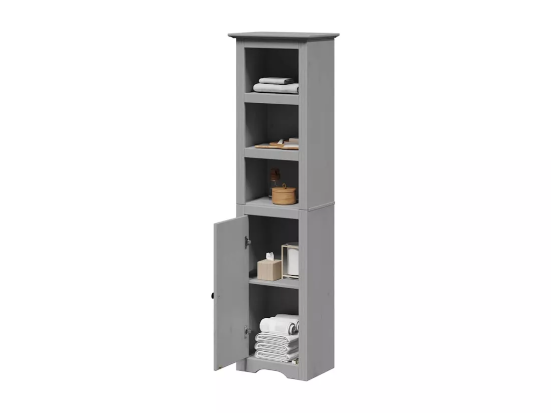 Armoire de salle de bain BODO gris 44x30x160 cm