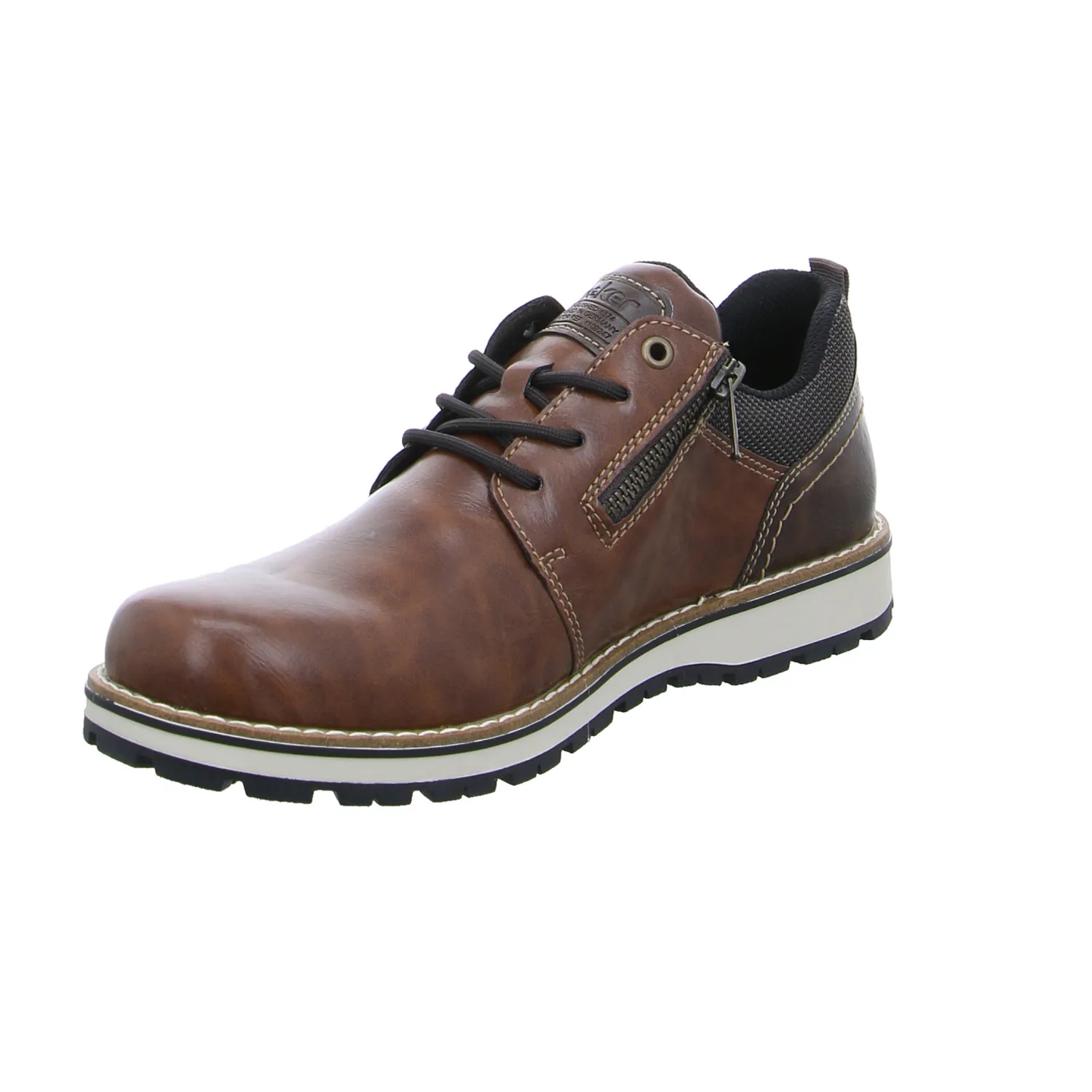 RIEKER Halbschuhe Sneaker Braun Lederimitat