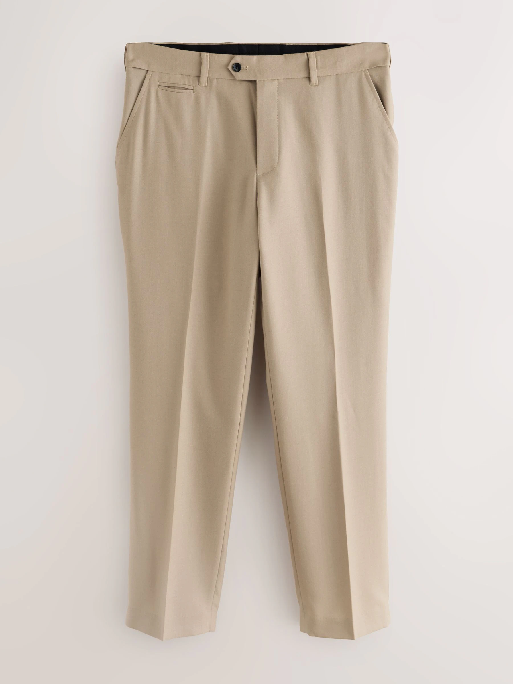 Neutraal - Normale Pasvorm - Signature - 100% Wollen broek met Motion Flex-tailleband