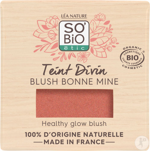 So'Bio Étic Teint Divin Blush Bonne Mine N°01 Bois De Rose Bio Boîtier 8g
