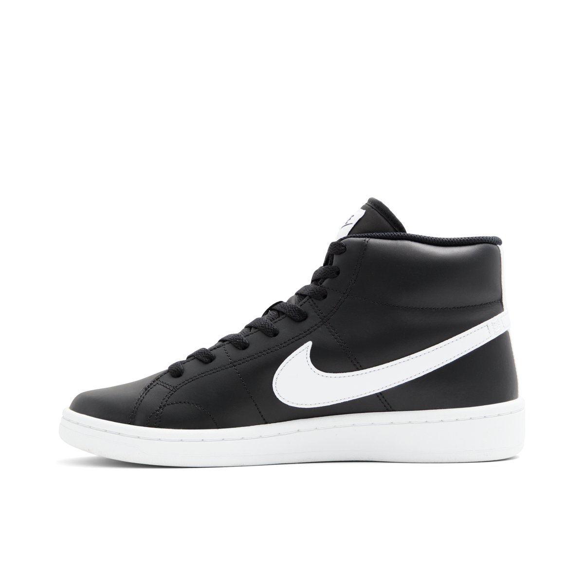 NIKE-Court royal2-Baskets montantes - Talon plat - Noir/Blanc