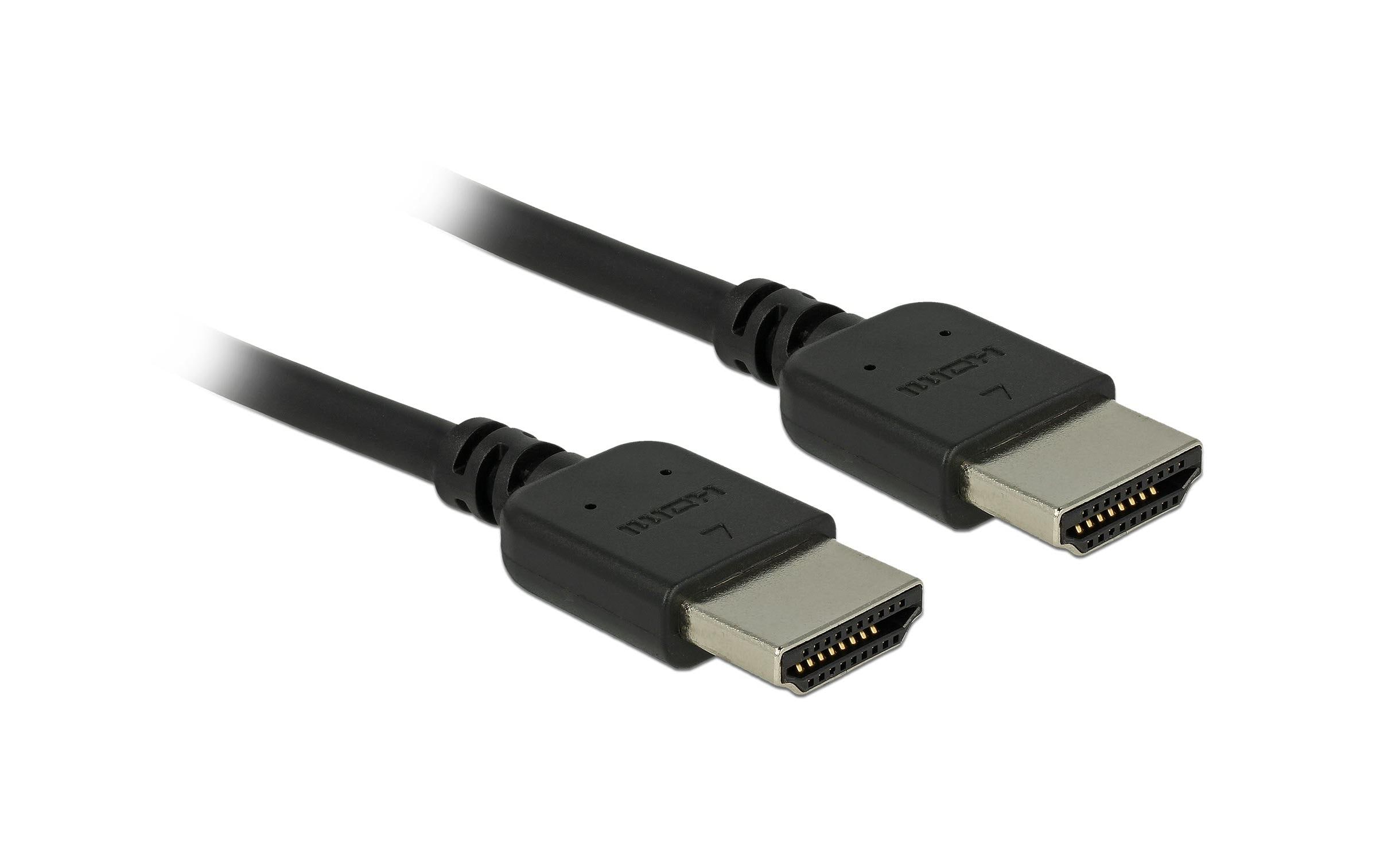 Kabel hochflexibel, 4K 60Hz HDMI - HDMI, 1 m, SchwarzDelock Premium HDMI Kabel 4K 60 Hz 1 m