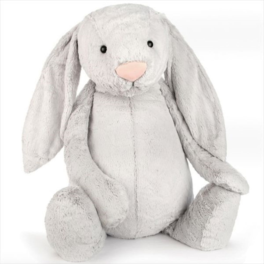 Bashful Kanin Silver 108 cm - Jellycat → Luksusbaby.dk