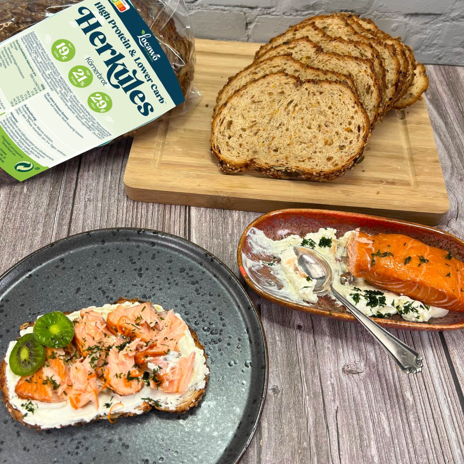 Locawo High Protein & Low Carb Körnerbrot Herkules