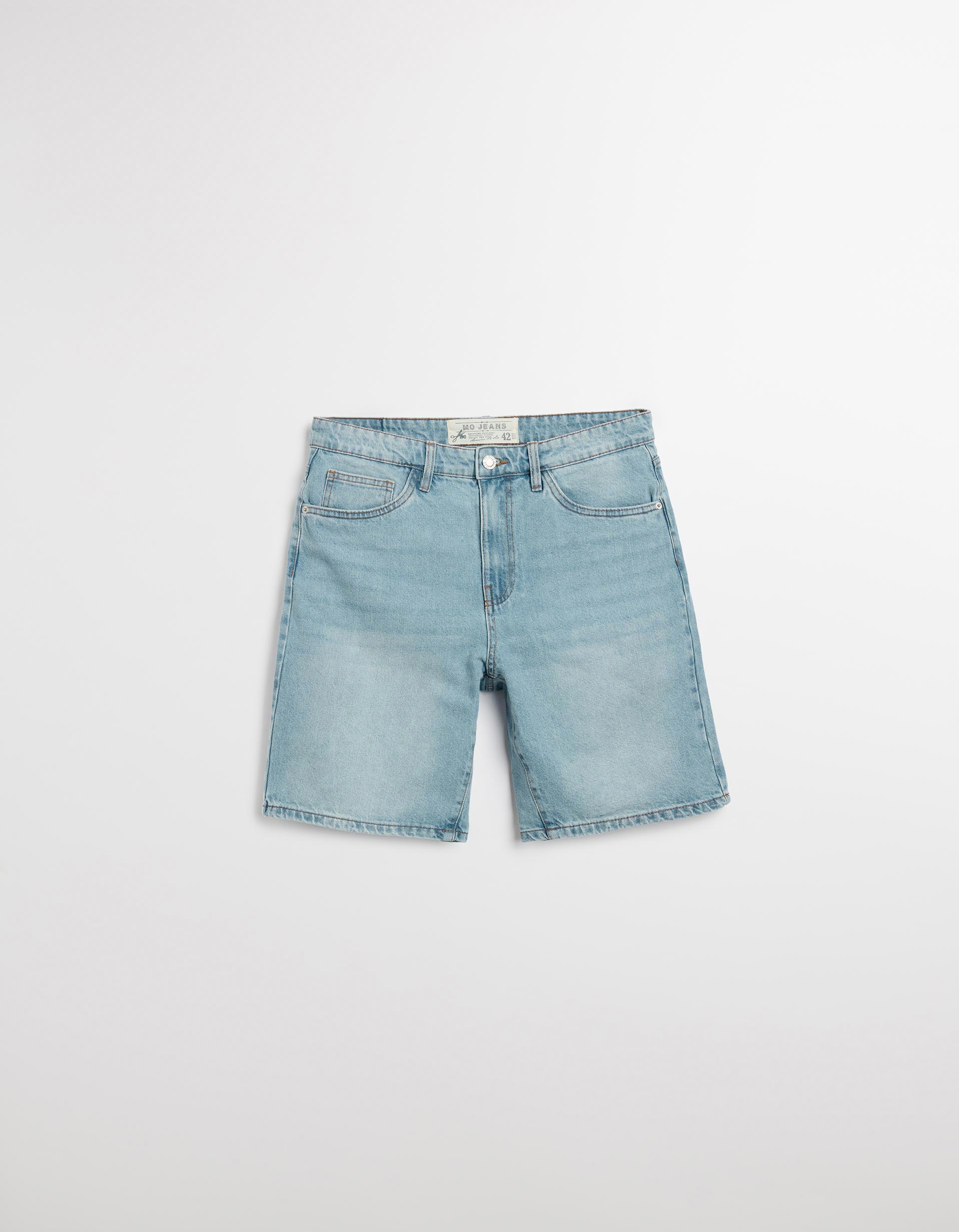 Calções de Ganga 'Straight Fit', Homem, Azul Claro