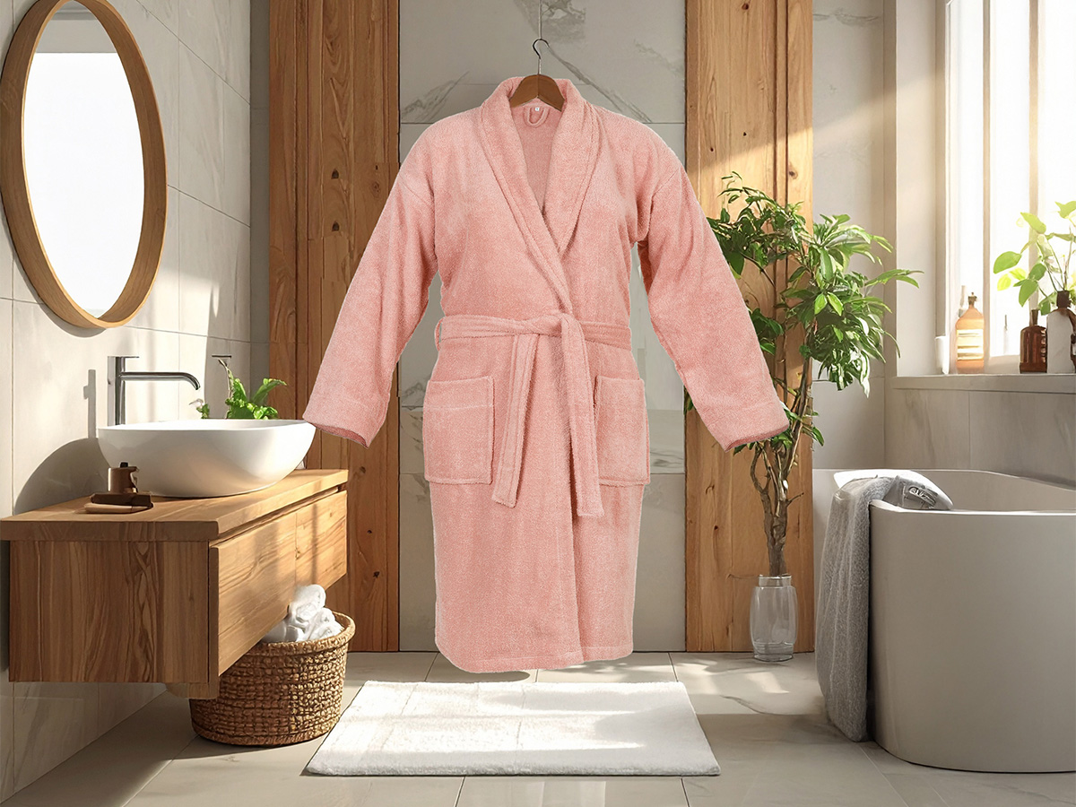 DoubleLife Powder Pink badjas