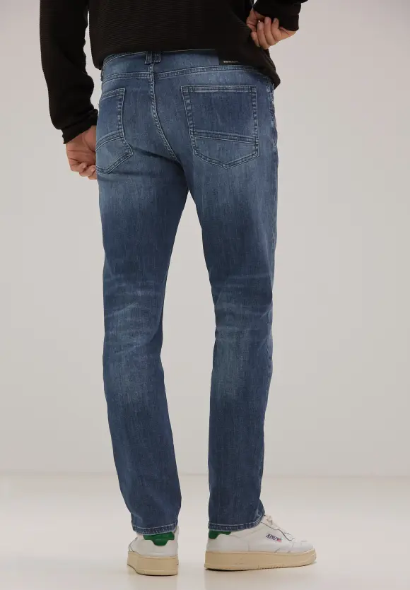 Slim Fit Jeans - indigo blue wash