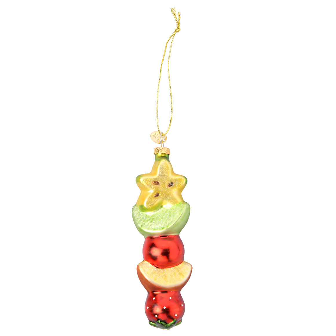 Baumschmuck Fruchtspieß hellgrün / bunt