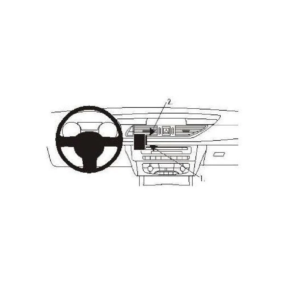 Ariane Brodit ProClip Audi A6 11-13 - Noir