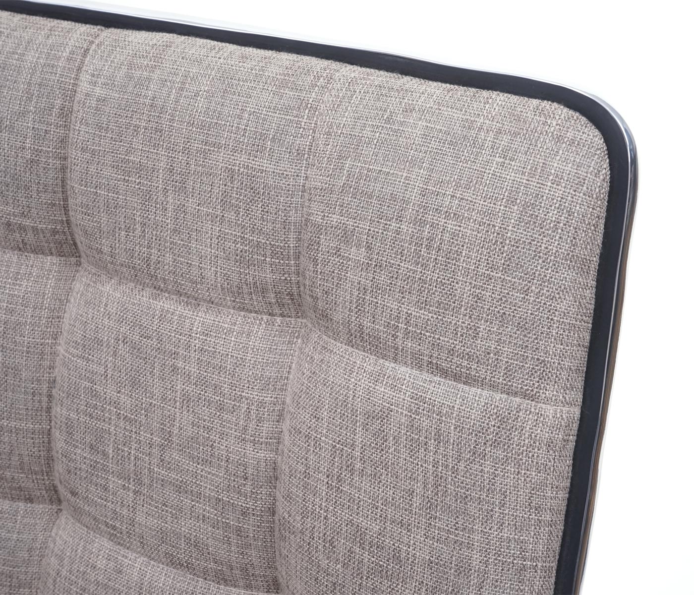 Esszimmerstuhl MCW-C41, Stuhl Küchenstuhl, höhenverstellbar drehbar, Stoff/Textil MVG-zertifiziert ~ creme-grau