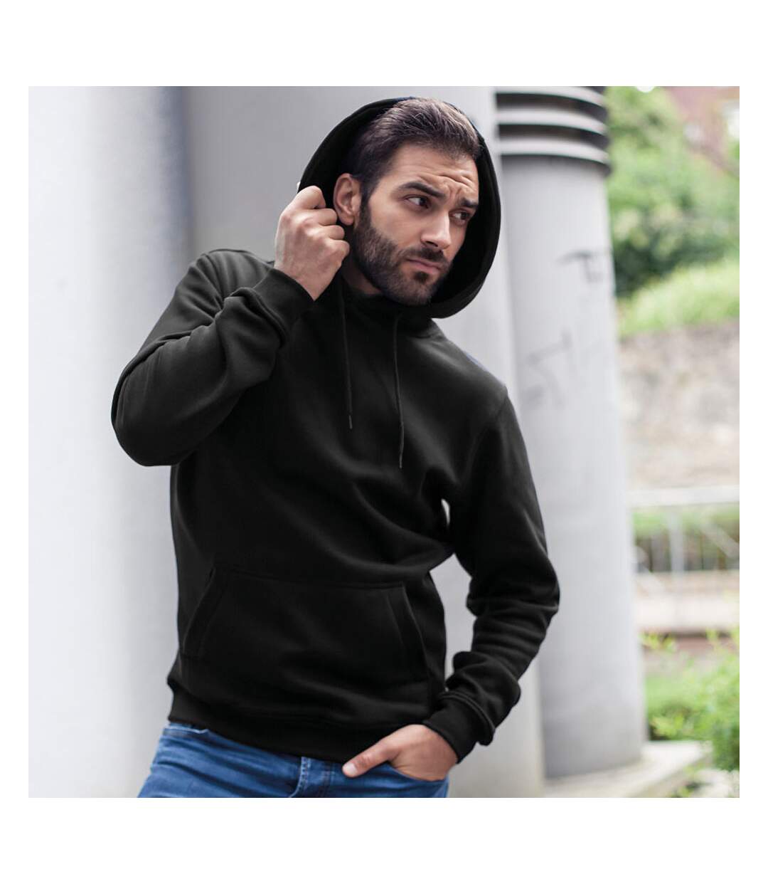 Build Your Brand - Sweat à capuche - Hommes (Noir) - UTRW5681