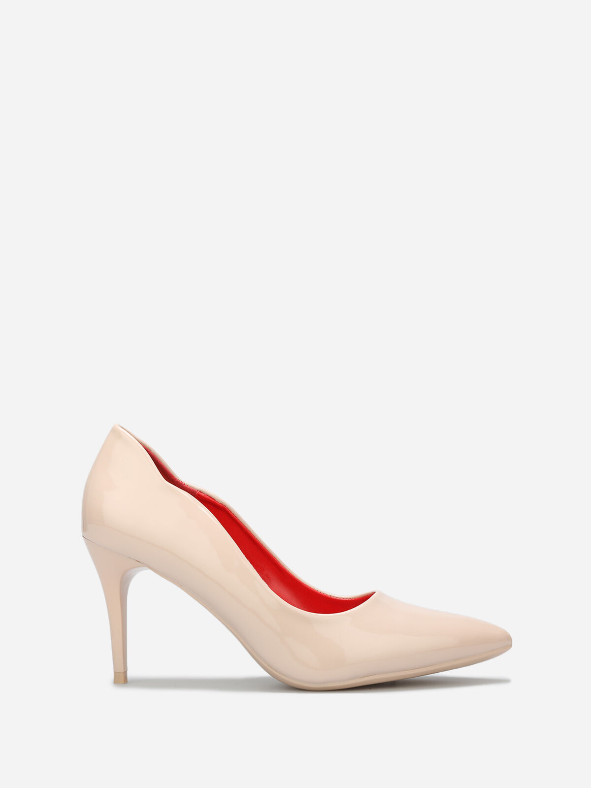 Escarpins pointus vernis- Beige