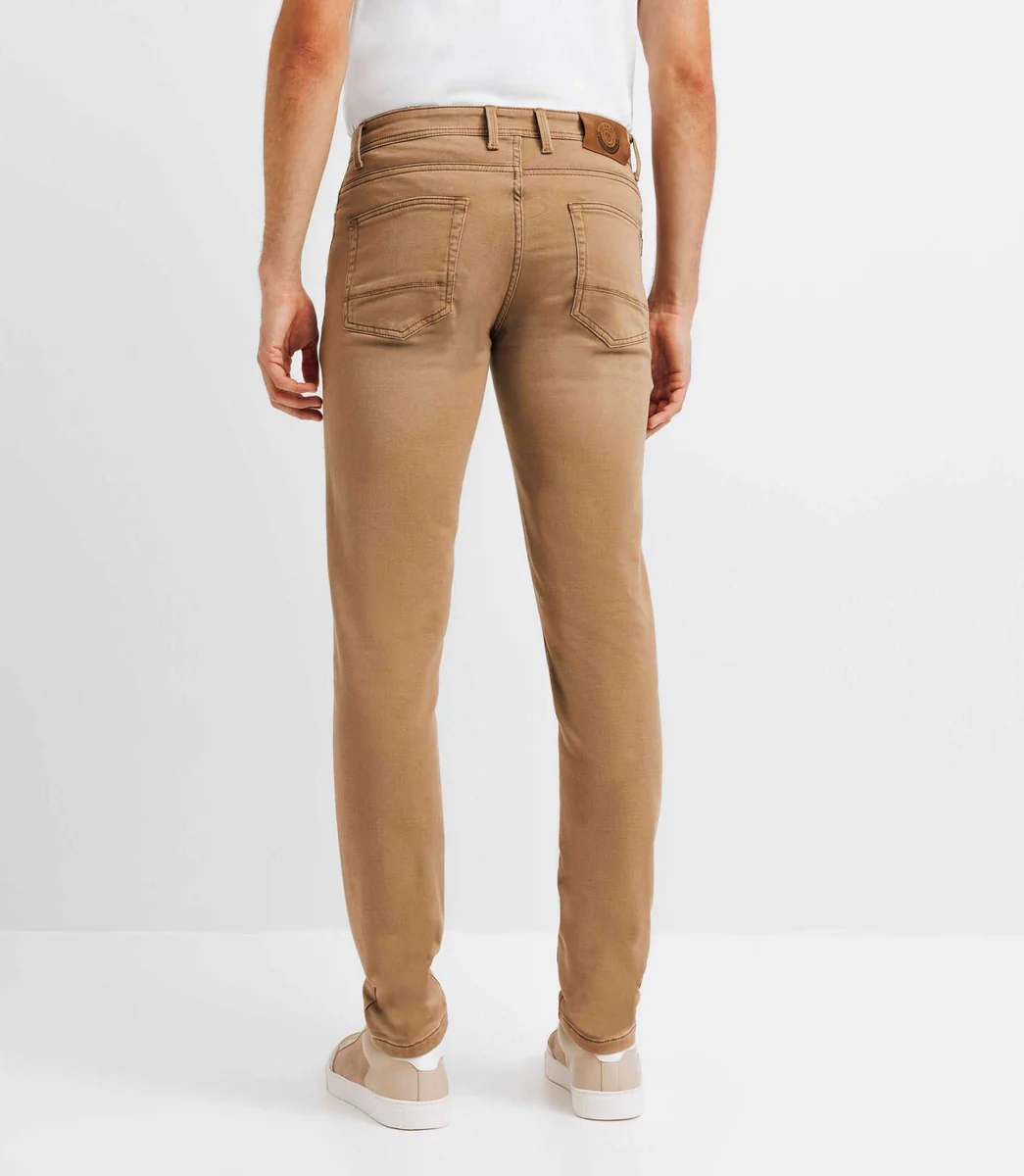 Jean super slim camel