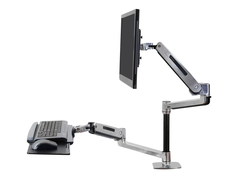 Ergotron WorkFit-LX - Stående skrivebordsomformer - poleret aluminium