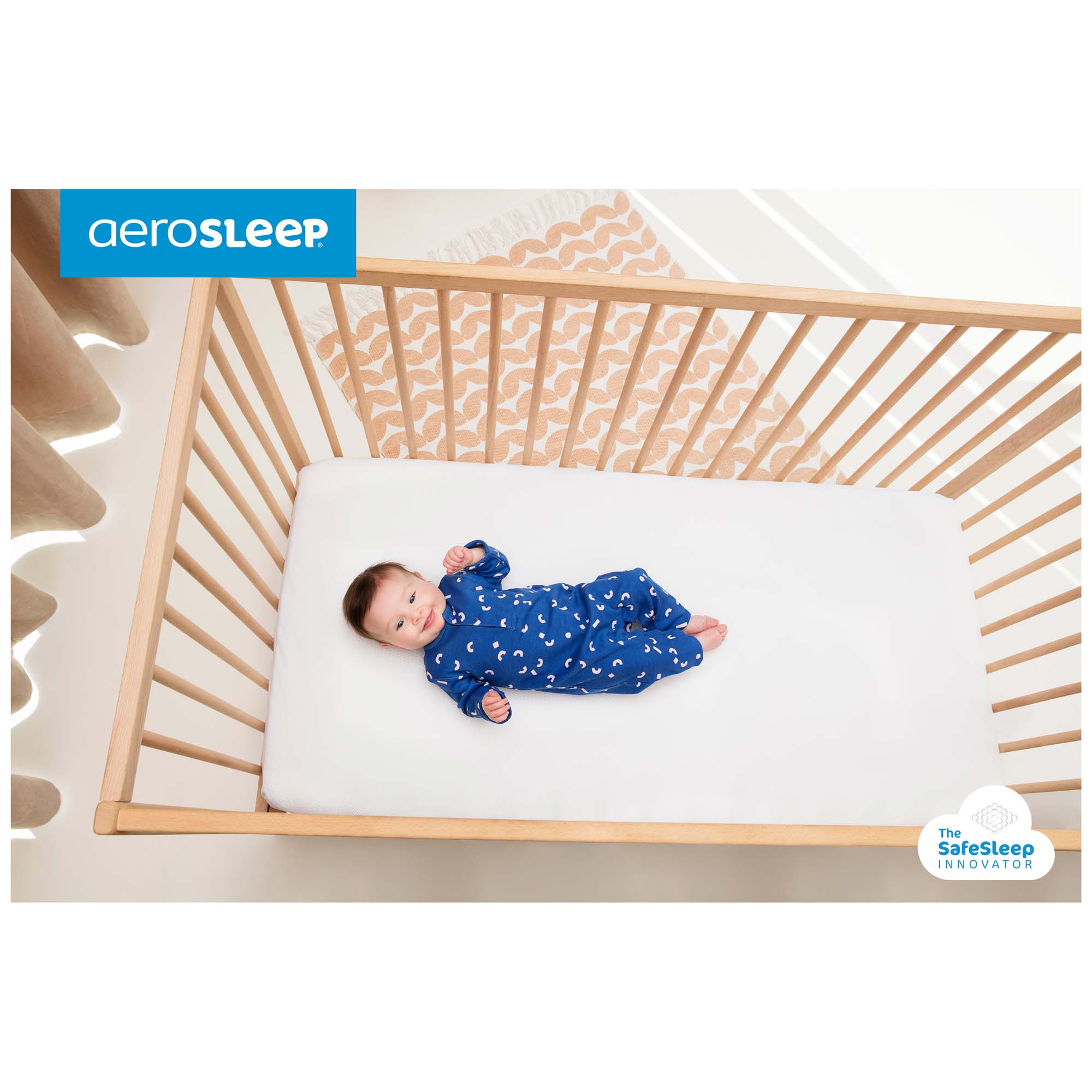 Aerosleep hoeslaken ledikant White