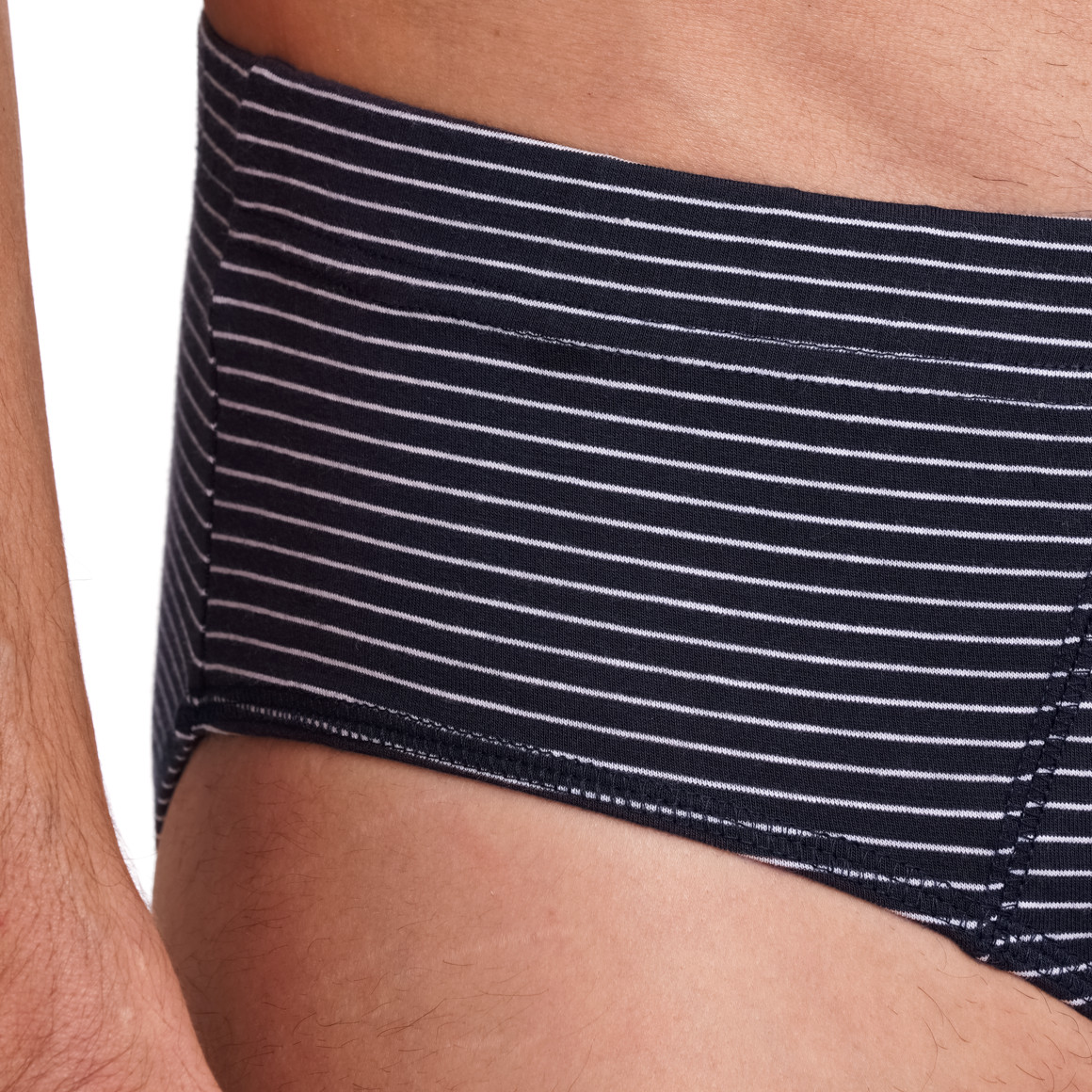 VanVaan Herren Slip mit Streifen schwarz
