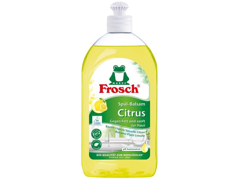 Frosch Handspülmittel Citrus Spül-Balsam 500 ml Hochwertiges Spülmittel für saubere Teller und glänzendes Geschirr