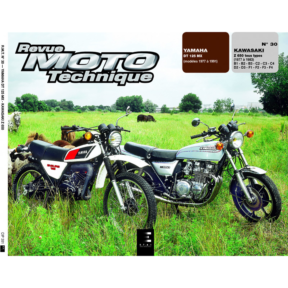 Etai - RMT 30.1 YAMAHA DT 125 MX (1977 à 1991) et KAWASAKI Z 650 (1977 à 1983)
