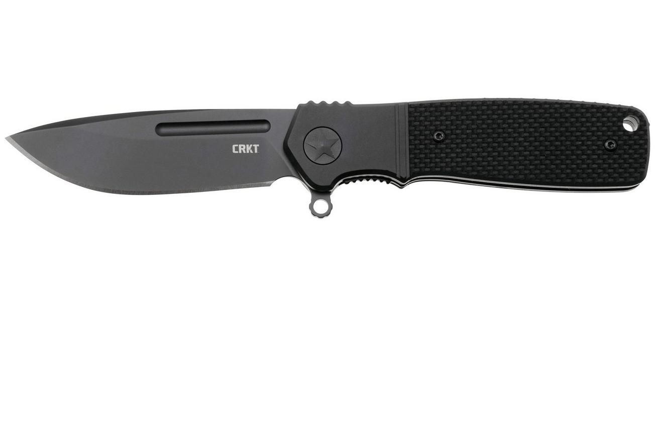 CRKT Homefront Compact Black K245KKP Black DLC CPM S35VN, Black G10, zakmes, Ken Onion design