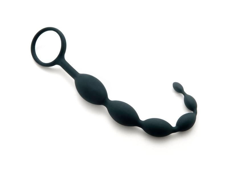 BlackLab Analkette Anal Beads 05 Schwarz Sextoy für anale Stimulation aus samtig-weichem Silikon