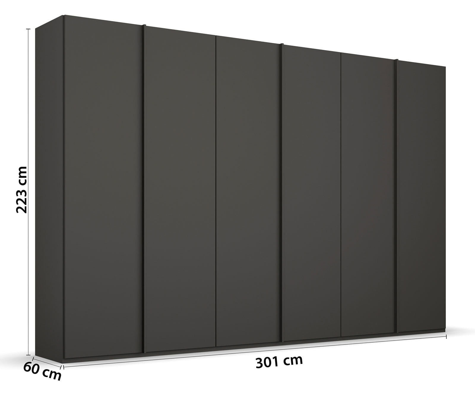 Kleiderschrank SKAT Graphit
