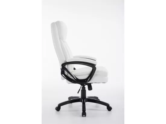 Chaise de bureau - Similicuir & Plastique - Blanc - XL Platon