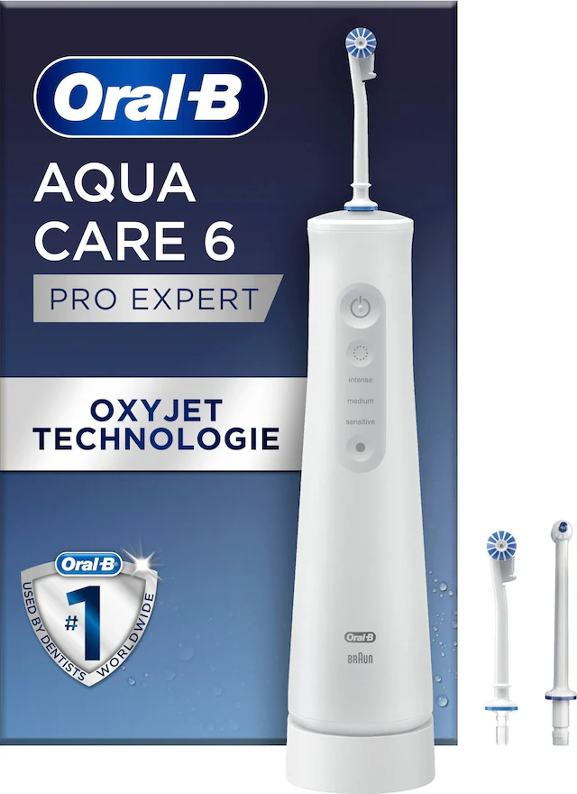 Oral-B Munddusche »AquaCare 6« 3 Stk. Aufsätze Kabellose mit Oxyjet-Technologie