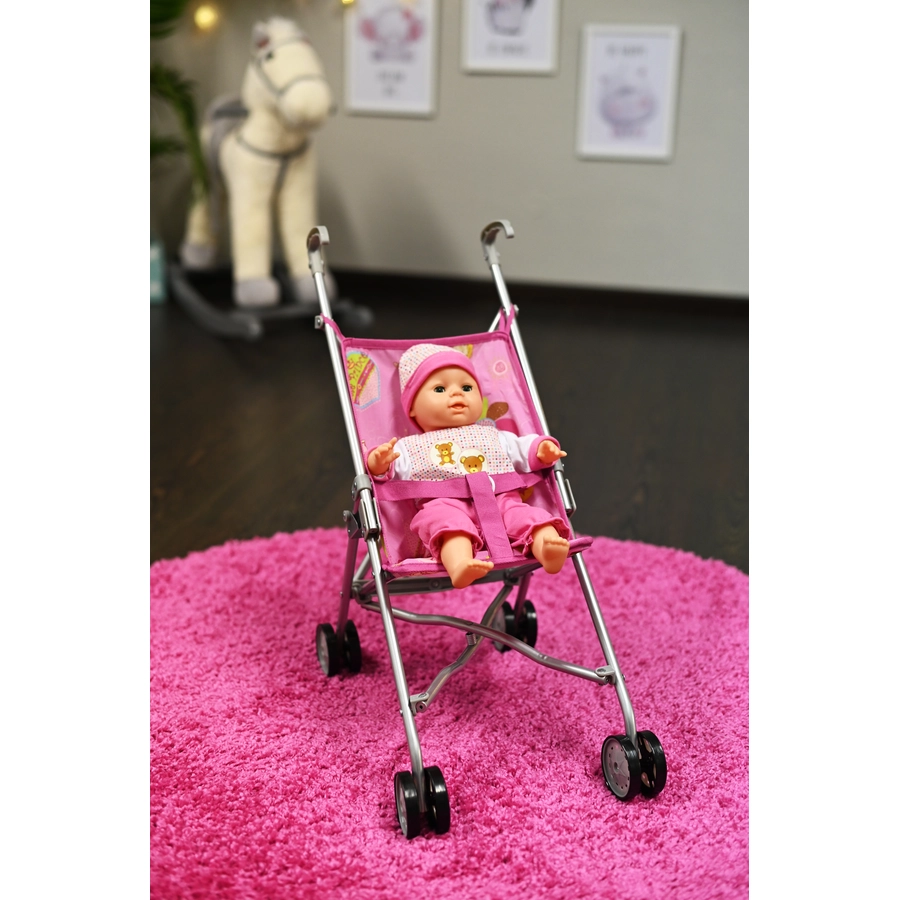 knorr toys® Puppenbuggy Sim - pink little princess