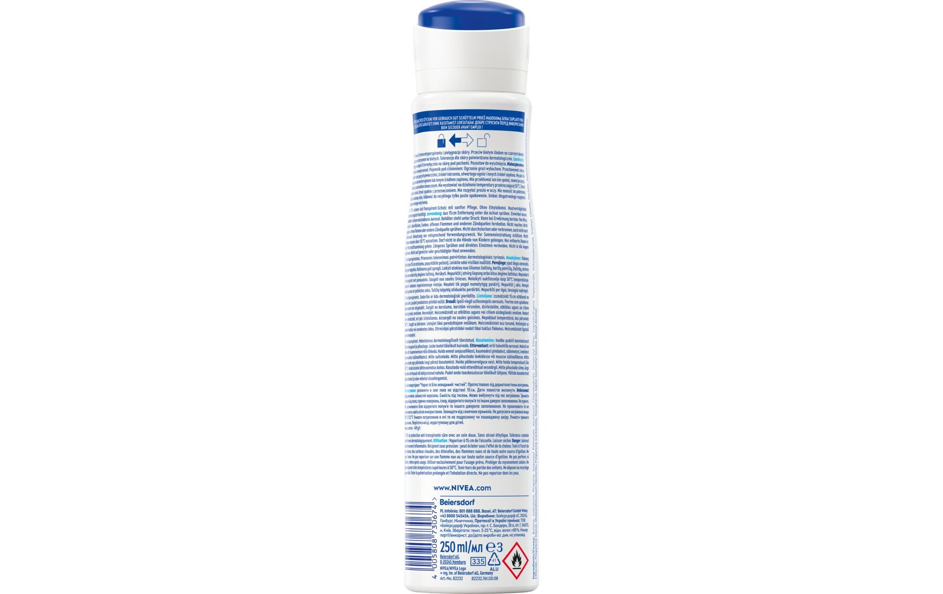 Deo Spray Black and White Pure XXL 250 mlDeo bietet effektiven Schutz vor weissen Flecken