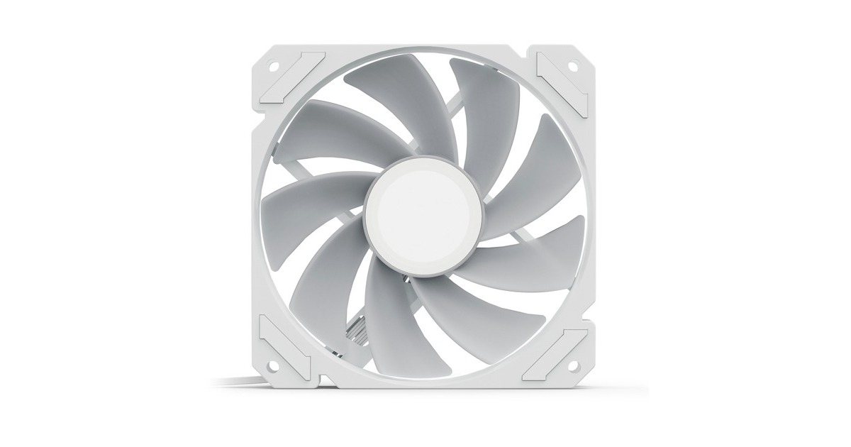 SharkoonSHARK Mirror RGB PWM Reverse case fan  (Wit, 120 x 120 x 25 mm)