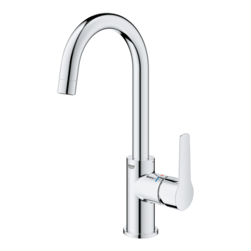 Grohe Wastafelmengkraan Start Loop L-size Push Open Chroom
