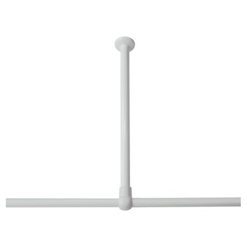 Sealskin Plafondsteun Seallux voor Douchegordijnstang Wit 60 cm