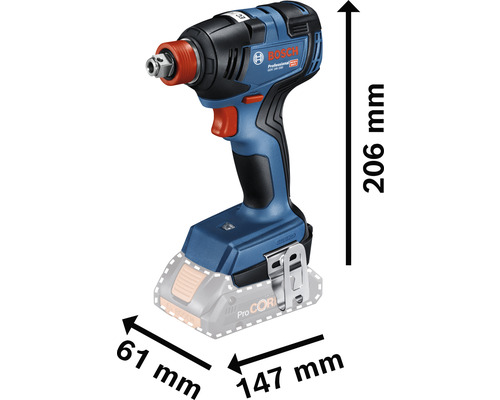 Bosch Professional GDX 18V-200 accu-slagschroevendraaier, inclusief L-BOXX, zonder accu en lader