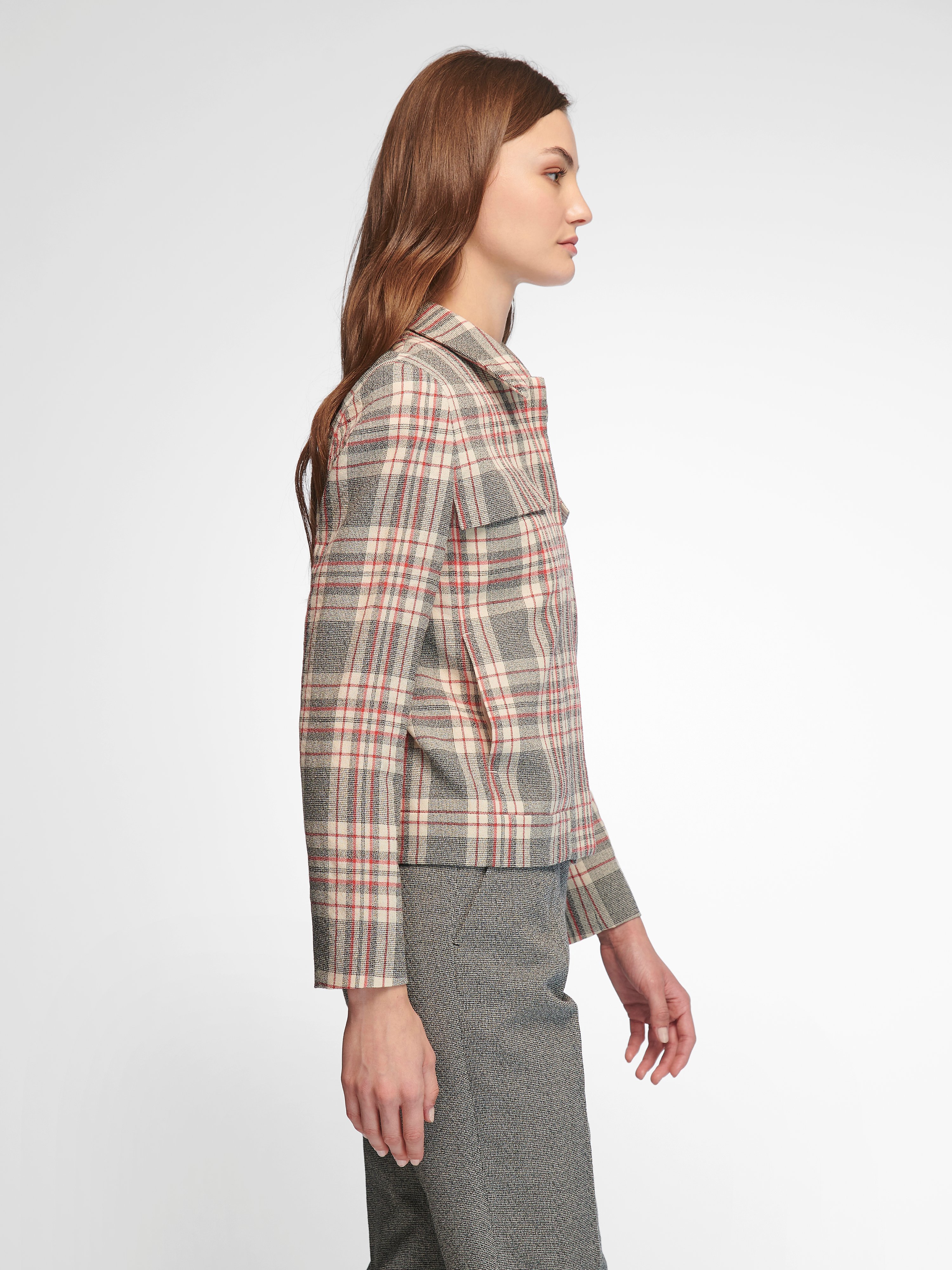 Jacke mit Hemdkragen