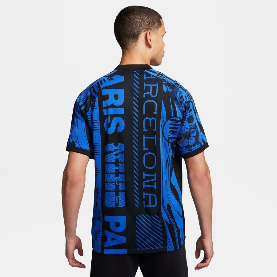 Nike T-shirt d'Entraînement Dri-FIT Culture of Football - Bleu/Noir/Blanc