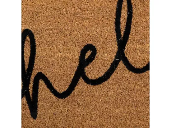 Tapis d'entrée en fibre marron 45x75