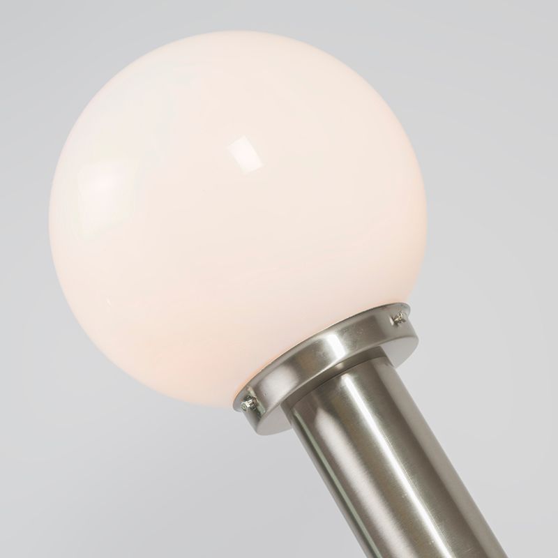 Buitenlamp staal RVS 50 cm - Sfera met grondpin en kabelmof