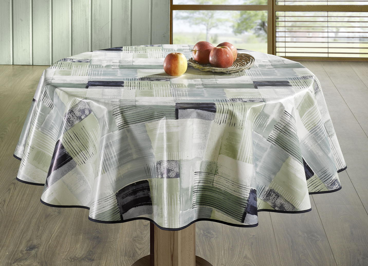 Wachstuch-Tischdecke in Patchwork-Optik