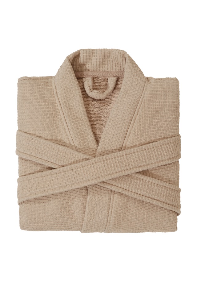 my home Unisex-Bademantel »Merida, Waffelpiqué, Premium Qualität, 500 g/m², Morgenmantel«, 1 Stk. Hotelbademantel, dicke Qualität, S-2XL, auch ideal für Sauna & Spa