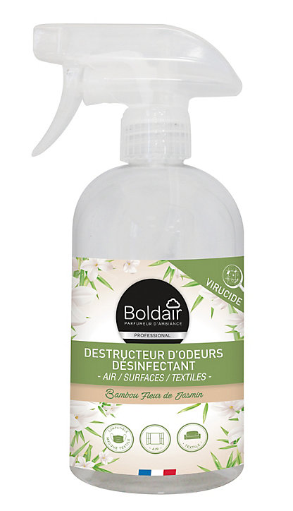 Spray destructeurs d'odeurs désinfectant Boldair 500ml