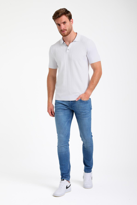 Gabbiano ecru heren polo