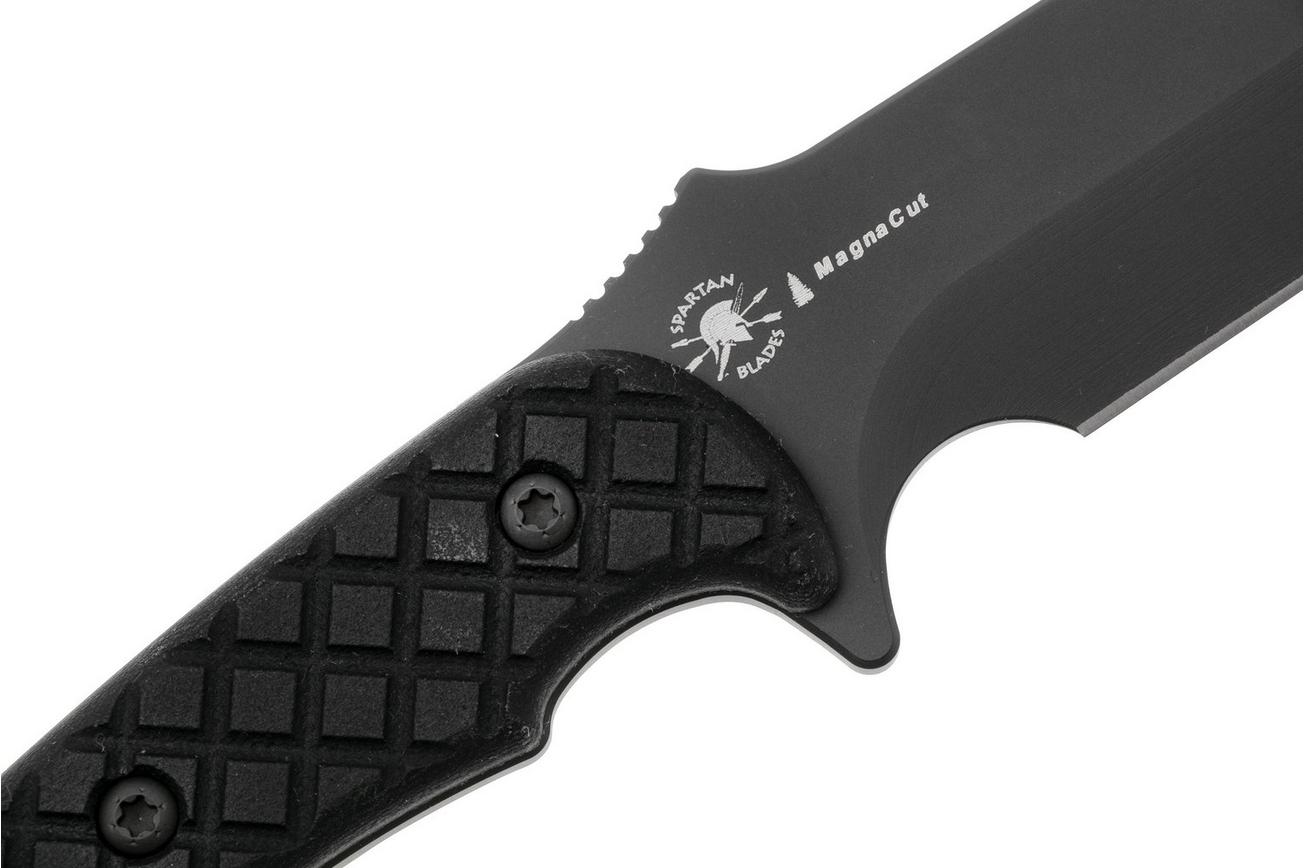 Spartan Blades Horkos SB4BKBKNLBK Black, Black Micarta, survivalmes, MOLLE schede