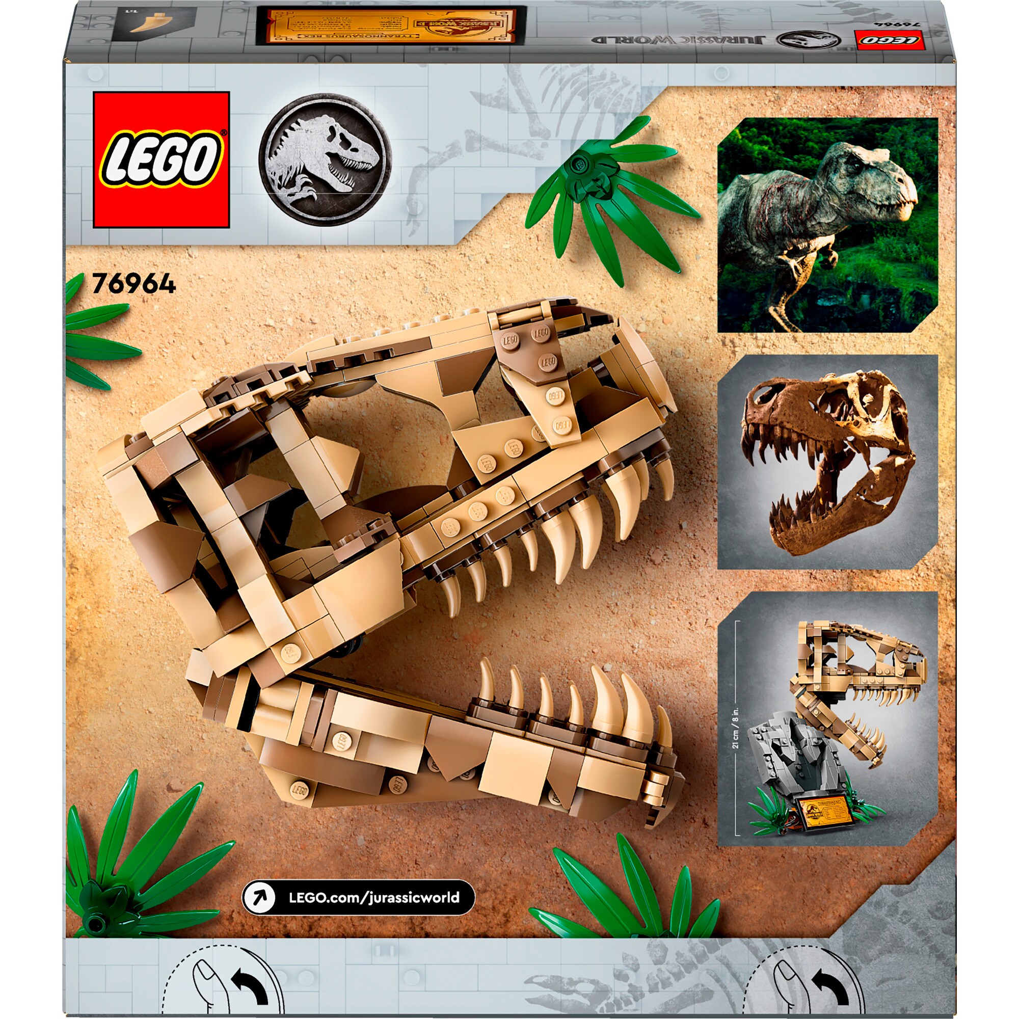 LEGO Konstruktionsspielzeug Jurassic World Dinosaurier-Fossilien: T.-Rex-Kopf