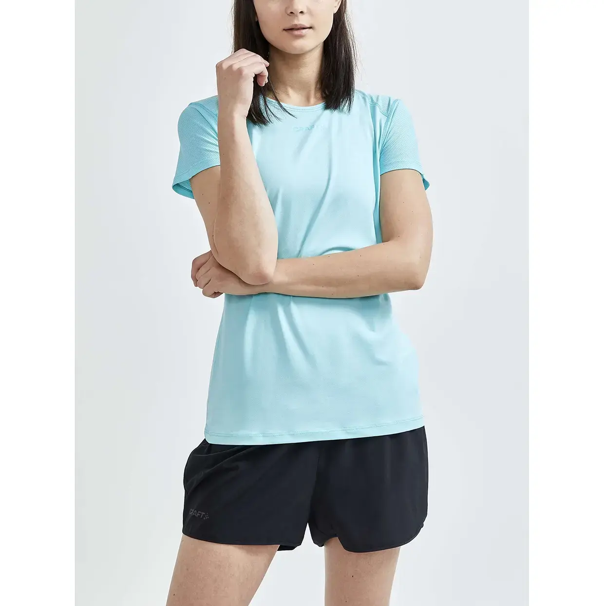 Craft ADV Essence Hardloopshirt Korte Mouwen Blauw Dames