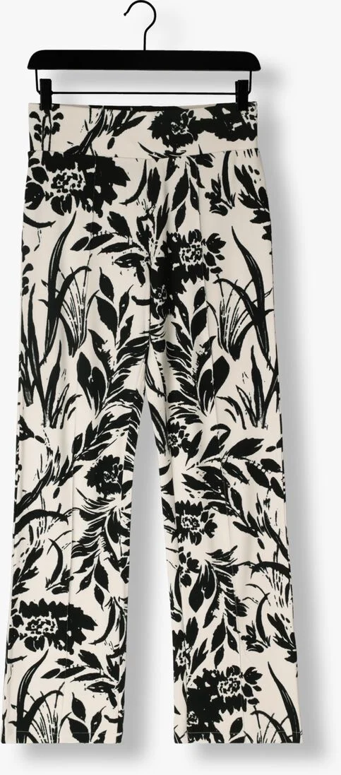 JANSEN AMSTERDAM gebroken wit jansen amsterdam flared broek hvf422 flair pants flower print
