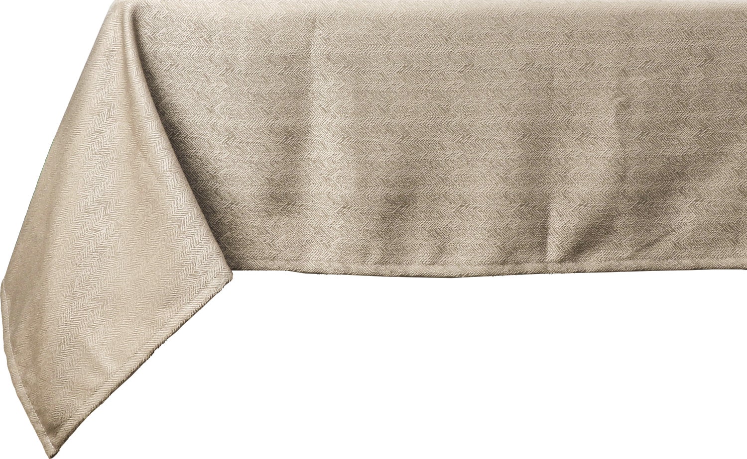 Unique living tafelkleed Oda taupe D 160 cm